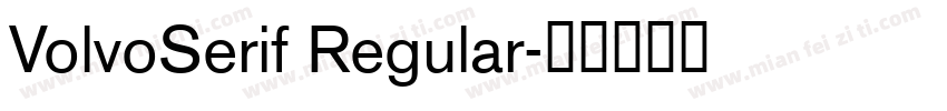 VolvoSerif Regular字体转换